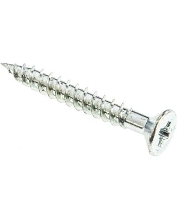 RS PRO Pozidriv Countersunk Steel Wood Screw, Bright Zinc Plated, Clear Passivated, No. 10 Thread, 1.1/2in Length