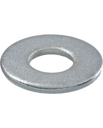 Galvanised Steel Plain Washers, 3/8in