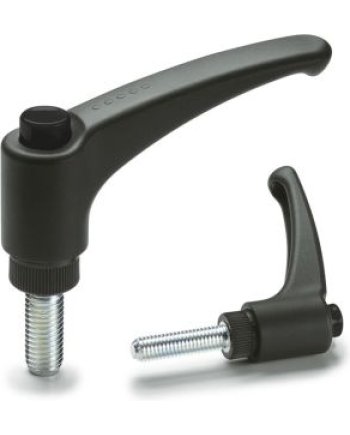 Elesa Matt Black Steel Handle 32.5 mm Height, 16mm Width, 52mm Length