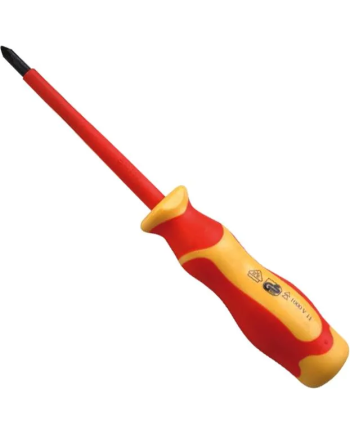 Insulated VDE Long Pozidriv Screwdriver 100mm