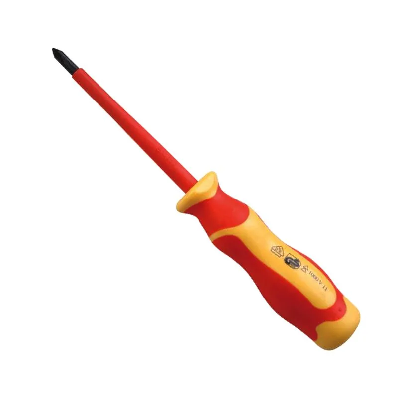 Insulated VDE Long Pozidriv Screwdriver 100mm